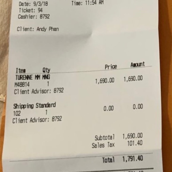 *Authentic* Louis Vuitton Turenne Monogram MM Monogram - Picture 11 of 12